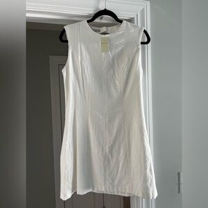NWT Abercrombie & Fitch White Linen Dress